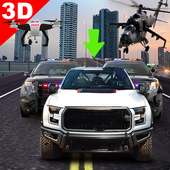 Perseguição Criminoso Polícia Carro Simulador 3d