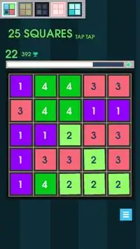 25 Squares - Tap Tap Screen Shot 2