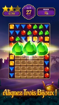 Jewels & Genies: Aladdin Quest - Match 3 Jeux Screen Shot 0