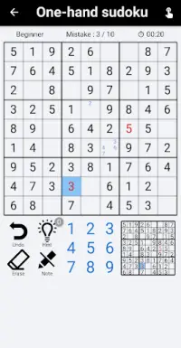 Onedoku - Sudoku - เกมปริศนาฟรีที่ดีที่สุด Screen Shot 4