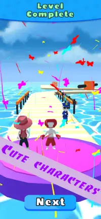 Death Running; Funny 3D Water Race Screen Shot 2