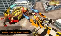 Lion Robot vs Robot Tiger Wars Transform Screen Shot 0