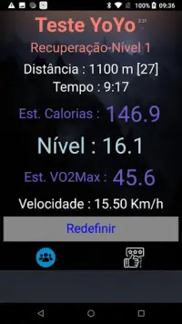 Teste Intermitente Yo-Yo Screen Shot 2