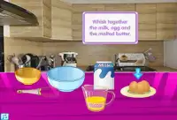 लड़कियों के लिए खाना पकाने के खेल पेनकेक्स Screen Shot 2