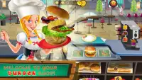 fast-food şef kamyon: hamburge Screen Shot 0