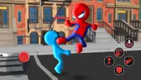 Spider Stickman Hero Fighter Screen Shot 0