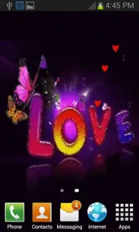 Multicolor Love Live Wallpaper Screen Shot 1