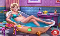 Pregnant Ice Queen Bath Care Screen Shot 1