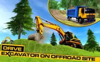 Excavator Berat Crane 3D - Truk Konstruksi Kota Screen Shot 7