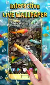 Aquarium Animated Keyboard + Live Wallpaper Screen Shot 1