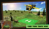 Animal Transport Flying Truck Screen Shot 1