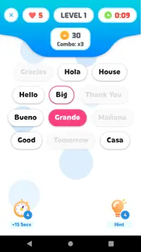 Word Match: Spanish Edition Screen Shot 2