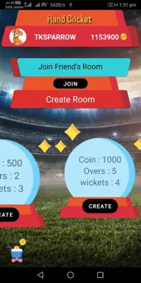 90's Mania Hand Cricket : Online Multiplayer Screen Shot 1