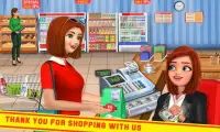 سوبر ماركت تسجيل النقدية سيم: ألعاب البنات الصراف Screen Shot 3