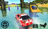 Floating Water Surfer Car Driving - Beach Racing Screen Shot 2