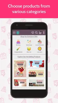 Flowers Cakes Online: Gifts Delivery Screen Shot 0
