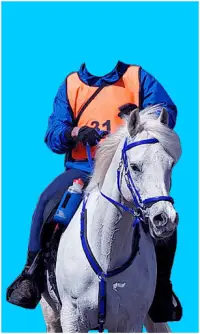 Horse With Man Photo Suit HD Screen Shot 3