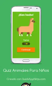 Quiz Guess The Animal (Spanish Words) Screen Shot 1