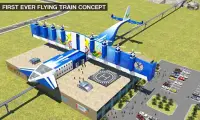 قطار الطائر محاكي 2018 مستقبلية ألعاب القطار Screen Shot 0