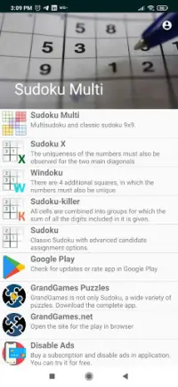 Sudoku Multi Screen Shot 0