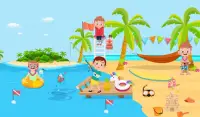 finge jugar vacaciones verano fiesta en la playa Screen Shot 6