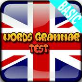 Words Grammar Test
