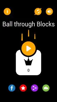 Ball Through Blocks Screen Shot 0