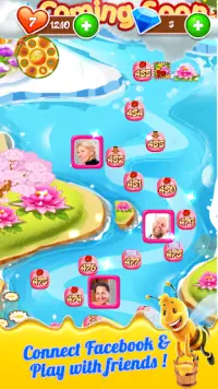 Flower Crush Match 3 - Blossom Legend Garden Games Screen Shot 1