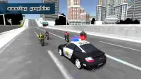 Ladrón Policía la ciudad Moto Screen Shot 3