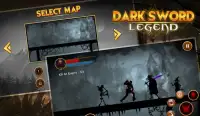 Dark Shadow Legend - Black Swordman Hero Fight Screen Shot 3