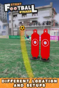 스트리트 축구 스트라이커 리얼 축구 무료 킥 게임 Screen Shot 1