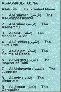 Names of Allah: Picture Quiz Screen Shot 1