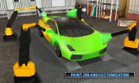 Rửa xe trạm xăng trò chơi đậu xe: Cửa hàng sơn xe Screen Shot 1