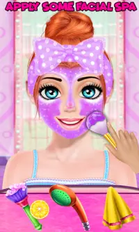 Cute Girl Makeup Salon Game: Face Makeover Spa Screen Shot 0