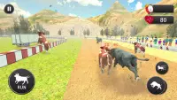 Angry Bull Attack – Cowboy Racing Screen Shot 1