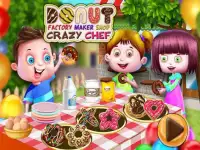 Donut Factory Maker Shop Crazy Chef Screen Shot 0