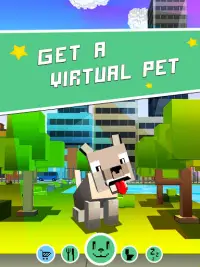 Моя Виртуальная Собака - уход за блочным животным! Screen Shot 8