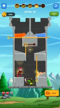 Hero Rescue Puzzle - Pull The Pin Save Girl Screen Shot 1