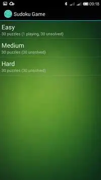 Sudoku Game Screen Shot 1