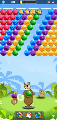 game of yogi bear bubbles Screen Shot 4