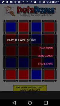 DotsBoxes Dots and Boxes Game for 2 Players Screen Shot 2