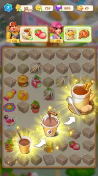 Happy Merge Cafe Screen Shot 2