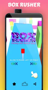 Box Rusher：リラックスできるロールランナーゲーム Screen Shot 0