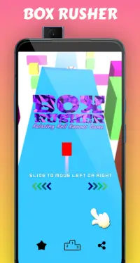 Box Rusher: Relaksująca gra Roll Runner Screen Shot 0