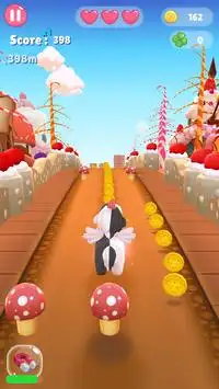 Corriendo unicornio Juego para chicas. Screen Shot 3