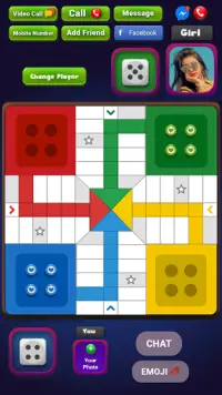 Online Ludo Game with Chat Screen Shot 1