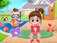 Twins babysitter daycare games Screen Shot 1