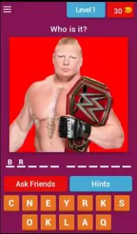 Wrestling super star quiz free Screen Shot 0