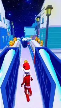 🎅🏼 детей Санта-Клаус - метро бегун бежать Screen Shot 2