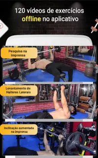 Pro Gym Workout (Ginásio Workouts & Fitness) Screen Shot 3